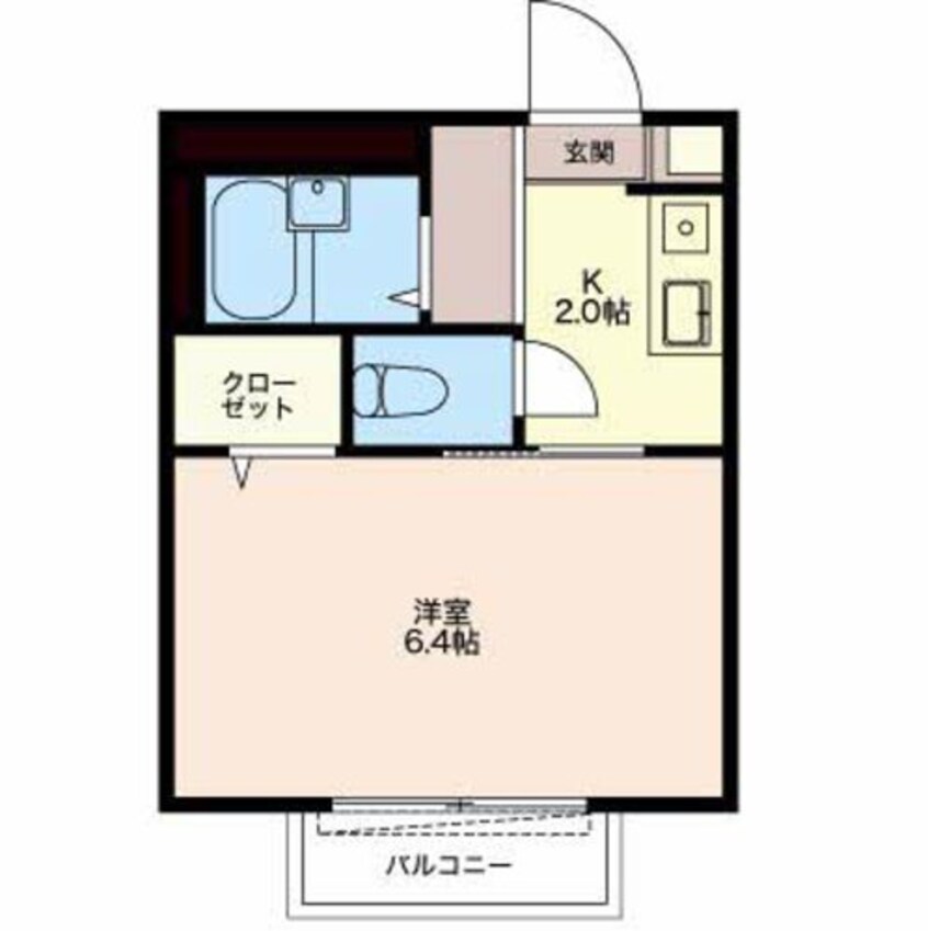 間取図 養老鉄道養老線/播磨駅 徒歩8分 2階 築23年