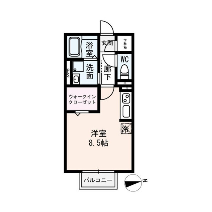 間取図 近鉄名古屋線/益生駅 徒歩3分 1階 築2年