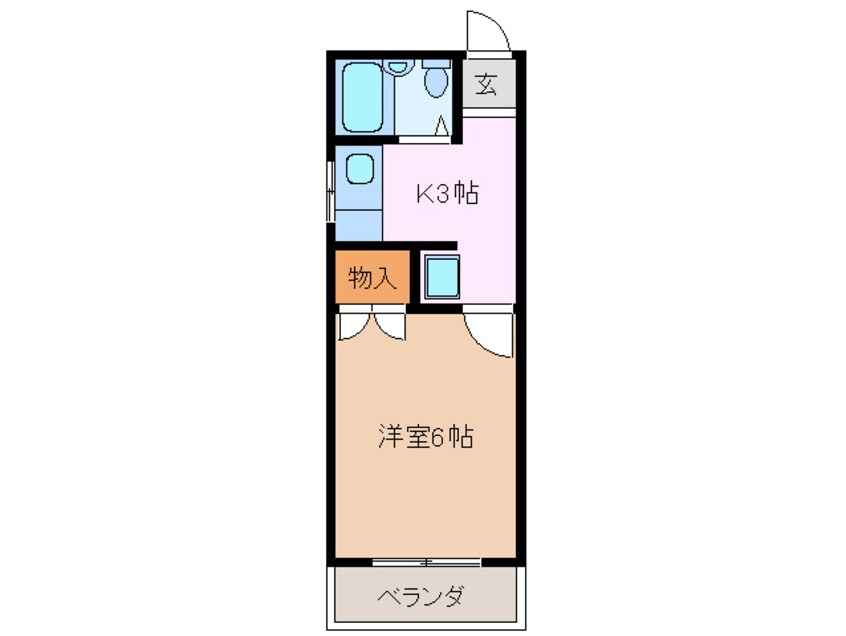 間取図 関西本線（東海）/桑名駅 徒歩17分 2階 築33年