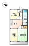 関西本線（東海）/長島駅 徒歩12分 2階 築29年 3DKの間取り