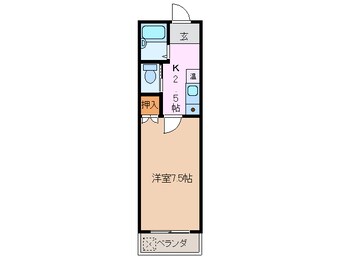 間取図 三岐鉄道北勢線/星川駅 徒歩28分 2階 築26年