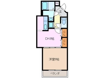 間取図 三岐鉄道北勢線/蓮花寺駅 徒歩14分 1階 築20年