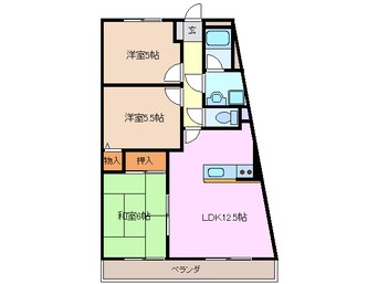 間取図 養老鉄道養老線/播磨駅 徒歩5分 3階 築30年