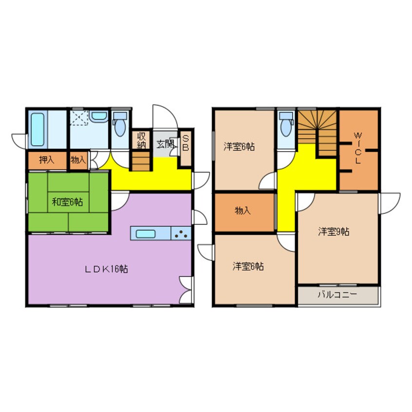 間取図 三岐鉄道北勢線/星川駅 徒歩47分 2階 築9年