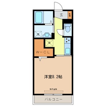 間取図 近鉄名古屋線/益生駅 徒歩28分 2階 築4年