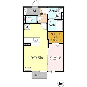 間取図 三岐鉄道北勢線/西別所駅 徒歩7分 2階 築15年