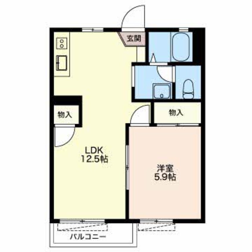 間取図 三岐鉄道北勢線/馬道駅 徒歩13分 1階 築29年