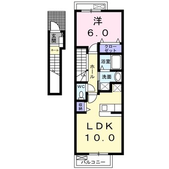 間取図 養老鉄道養老線/下深谷駅 徒歩33分 2階 築17年