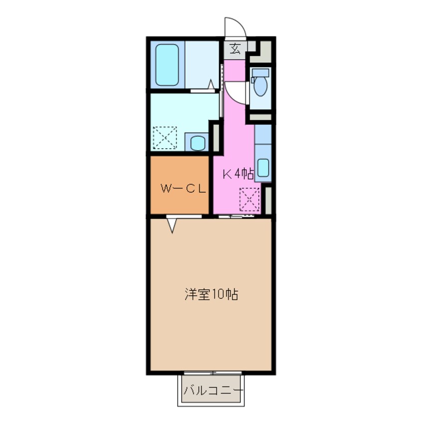 間取図 近鉄名古屋線/益生駅 徒歩27分 1階 築15年