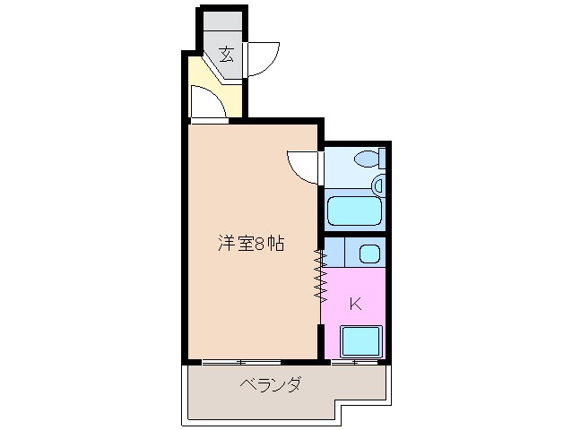 間取り図 関西本線（東海）/桑名駅 徒歩12分 4階 築36年