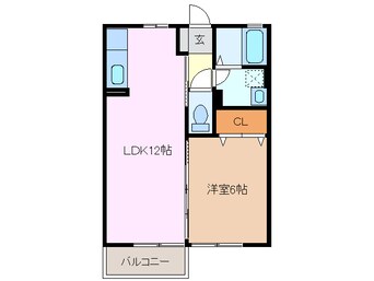 間取図 養老鉄道養老線/播磨駅 徒歩8分 2階 築17年