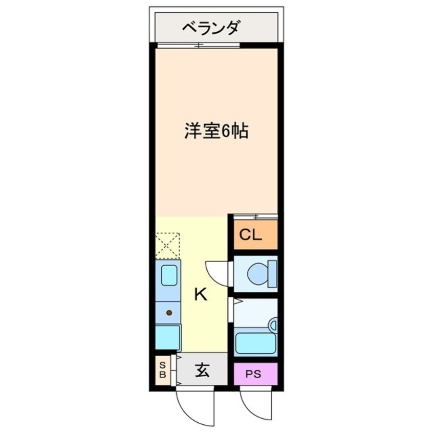 間取図 養老鉄道養老線/播磨駅 徒歩5分 1階 築29年