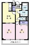 近鉄名古屋線/伊勢朝日駅 徒歩30分 1階 築23年 2DKの間取り