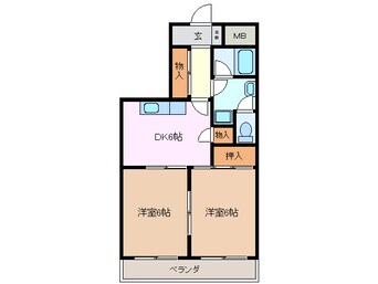 間取図 関西本線（東海）/桑名駅 徒歩7分 5階 築35年