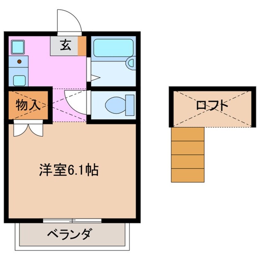 間取図 近鉄名古屋線/桑名駅 徒歩14分 2階 築28年