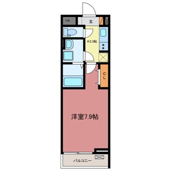 間取図 関西本線（東海）/長島駅 徒歩30分 2階 築1年