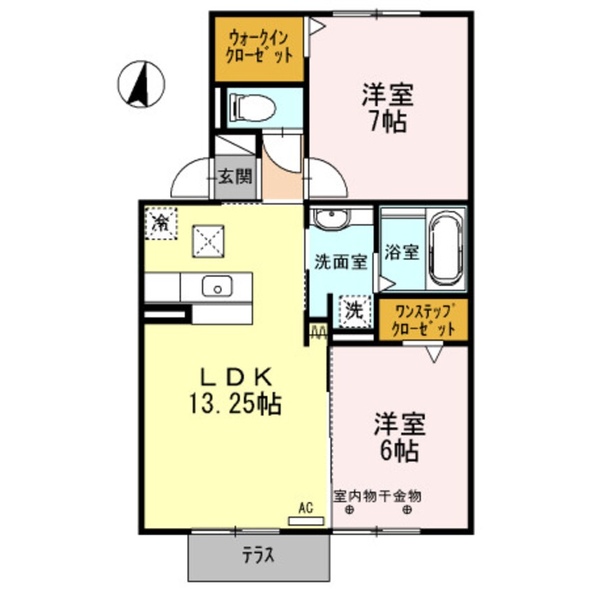 間取図 近鉄名古屋線/桑名駅 徒歩14分 1階 築12年