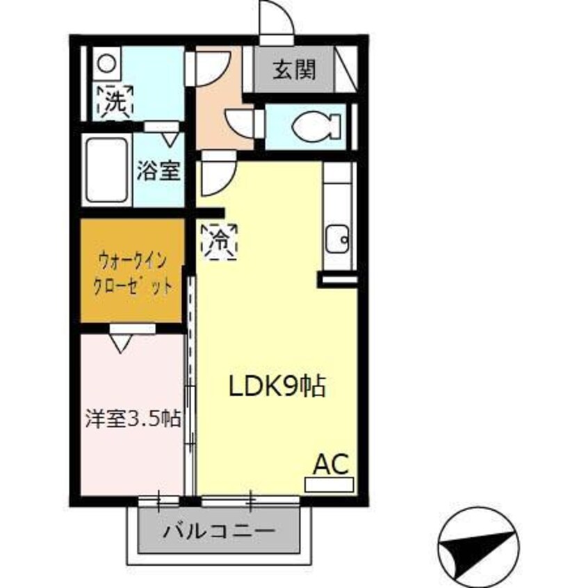 間取図 近鉄名古屋線/益生駅 徒歩19分 2階 築14年