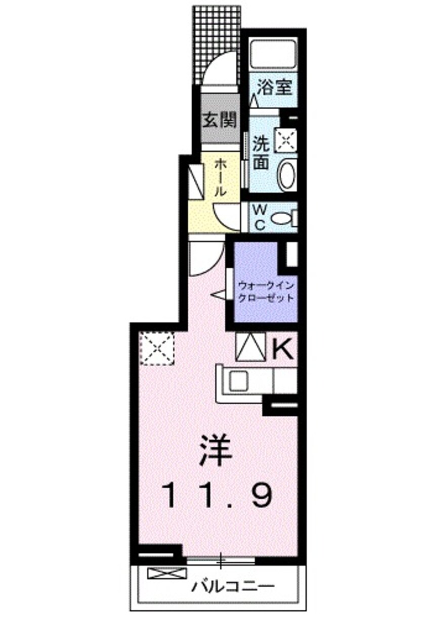 間取図 近鉄名古屋線/益生駅 徒歩35分 1階 築10年