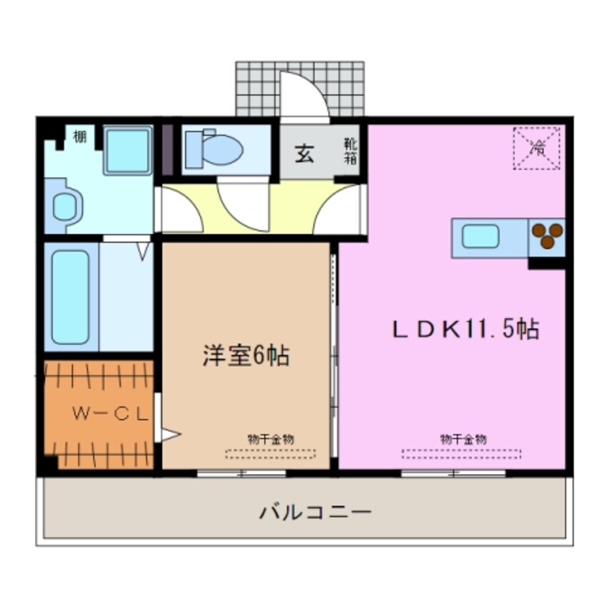 間取図 近鉄名古屋線/益生駅 徒歩14分 3階 築7年