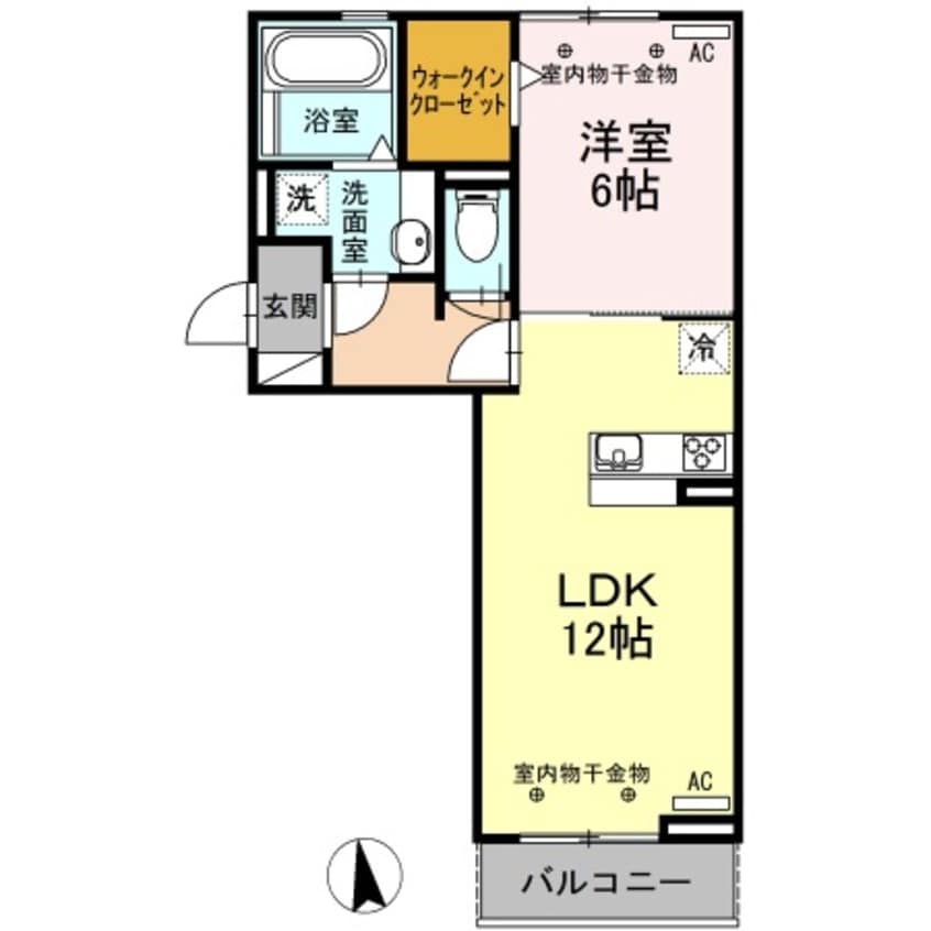 間取図 近鉄名古屋線/益生駅 徒歩14分 2階 築7年