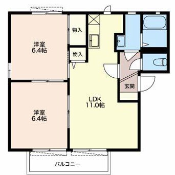 間取図 近鉄名古屋線/桑名駅 徒歩13分 2階 築25年