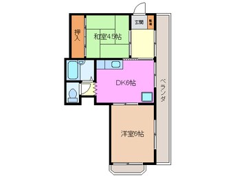 間取図 関西本線（東海）/桑名駅 徒歩10分 3階 築39年