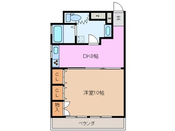 間取図 関西本線（東海）/桑名駅 徒歩4分 5階 築36年