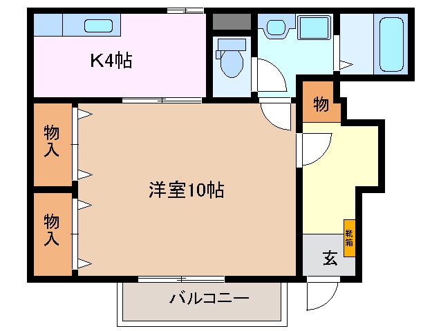 間取り図 近鉄名古屋線/伊勢朝日駅 徒歩22分 1階 築20年