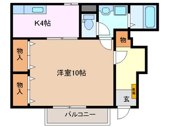 間取図 近鉄名古屋線/伊勢朝日駅 徒歩22分 1階 築19年