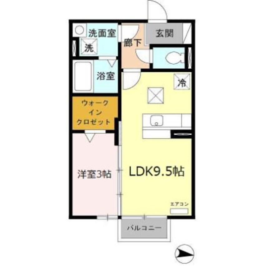 間取図 三岐鉄道北勢線/西別所駅 徒歩7分 1階 築15年