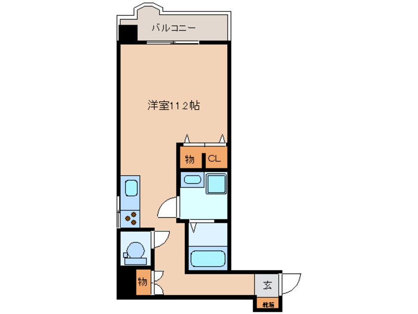 間取図 関西本線（東海）/桑名駅 徒歩4分 2階 築36年