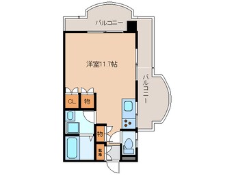 間取図 関西本線（東海）/桑名駅 徒歩4分 6階 築36年