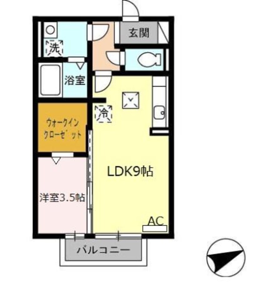 間取図 近鉄名古屋線/益生駅 徒歩19分 1階 築15年