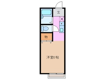 間取図 養老鉄道養老線/播磨駅 徒歩15分 1階 築29年