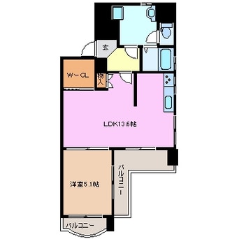 間取図 関西本線（東海）/桑名駅 徒歩4分 3階 築36年