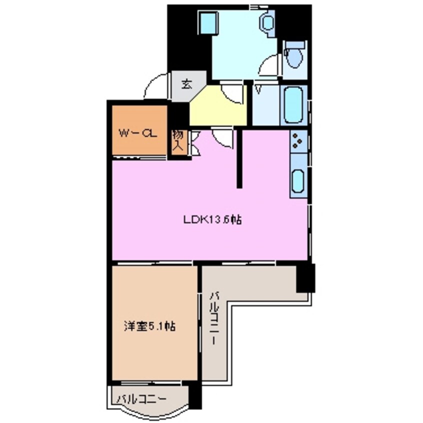 間取図 関西本線（東海）/桑名駅 徒歩4分 3階 築36年