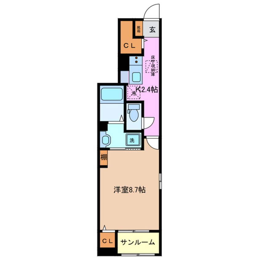 間取図 近鉄名古屋線/益生駅 徒歩22分 1階 1年未満