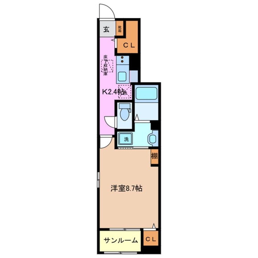 間取図 近鉄名古屋線/益生駅 徒歩22分 1階 1年未満