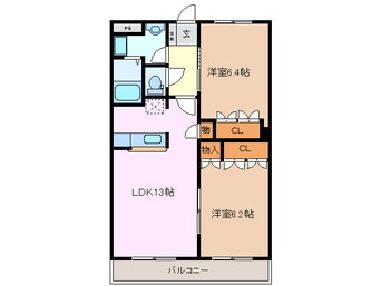 間取図 近鉄名古屋線/近鉄長島駅 徒歩15分 2階 築20年