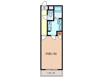 間取図 三岐鉄道北勢線/星川駅 徒歩20分 3階 築26年