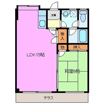 間取図 関西本線（東海）/桑名駅 徒歩9分 1階 築29年