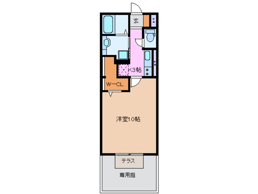 間取図 近鉄名古屋線/伊勢朝日駅 徒歩25分 1階 築8年