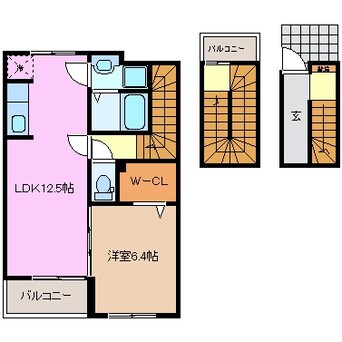 間取図 近鉄名古屋線/益生駅 徒歩18分 3階 築7年