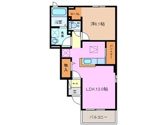 間取図 養老鉄道養老線/多度駅 徒歩14分 1階 築9年