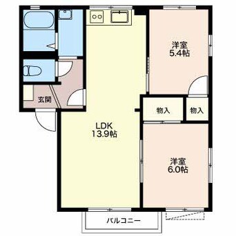 間取図 三岐鉄道北勢線/七和駅 徒歩7分 2階 築32年