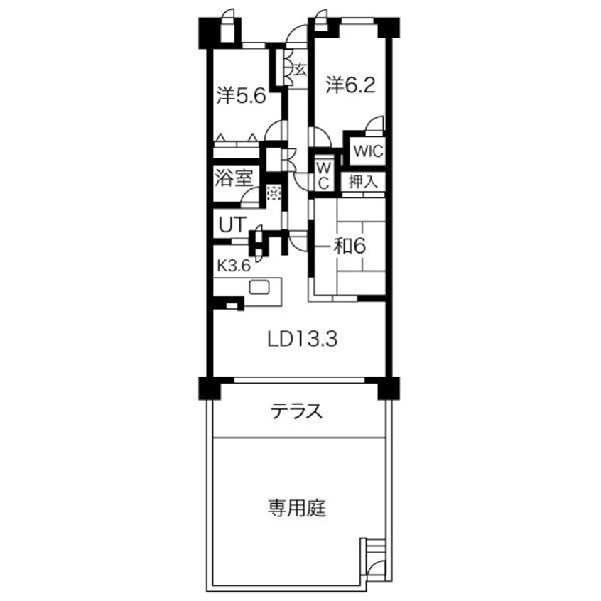 間取図 ローレルコート津南が丘