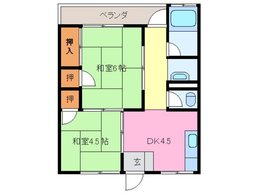 間取図 白山ハイツ