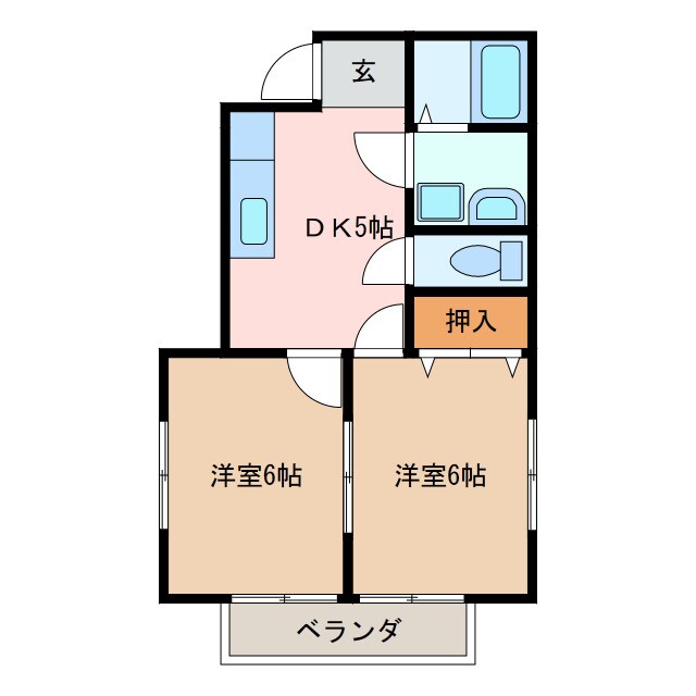 間取り図 ハイツ海馬