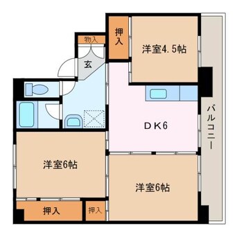 間取図 ビレッジハウス北口１号棟